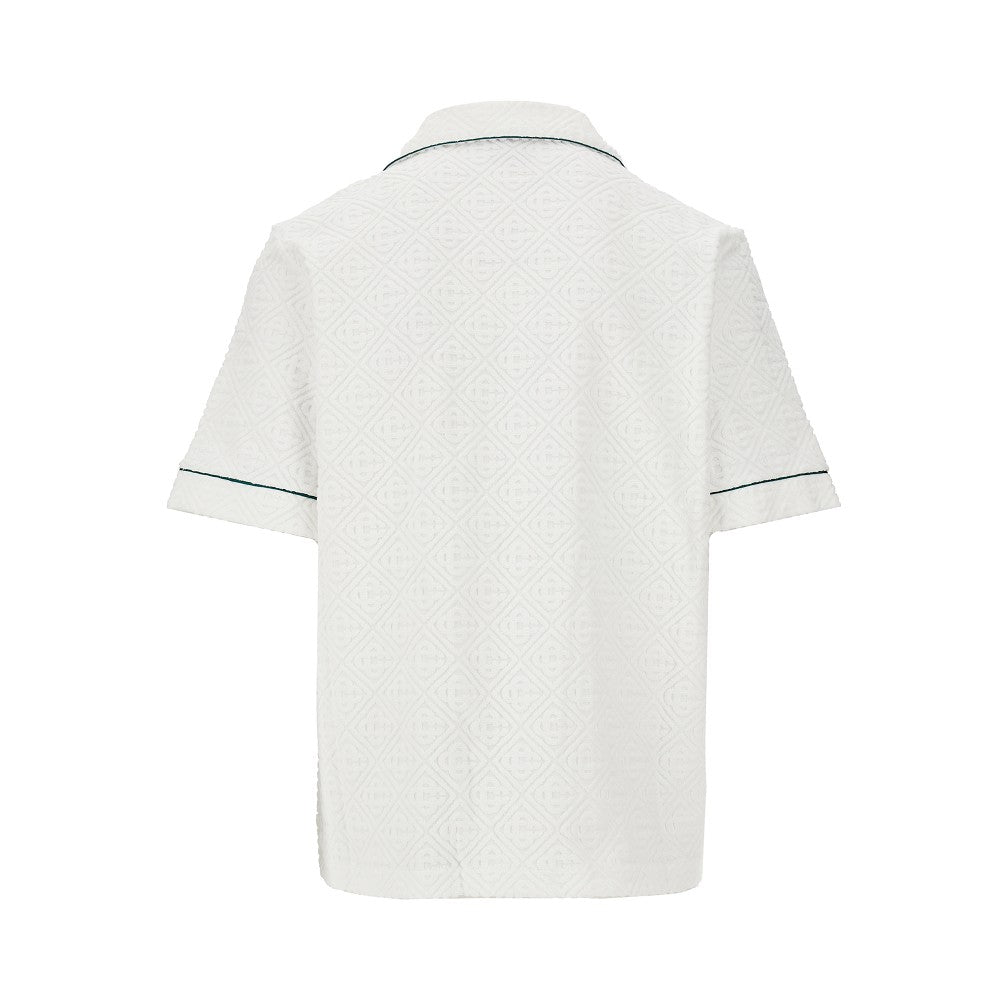 Camicia in tessuto spugna Monogram