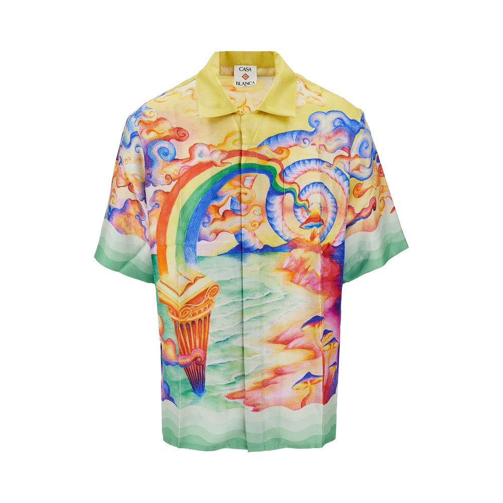 'Nature's Teacher' silk shirt