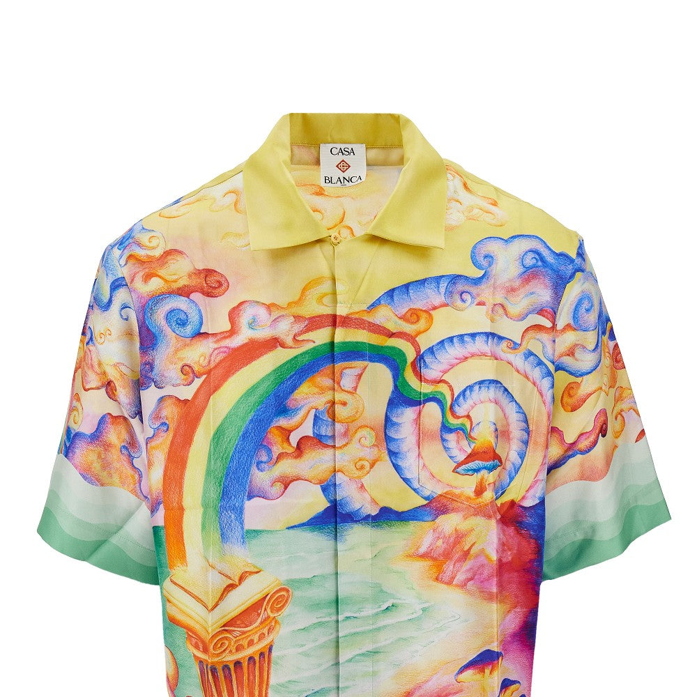 'Nature's Teacher' silk shirt