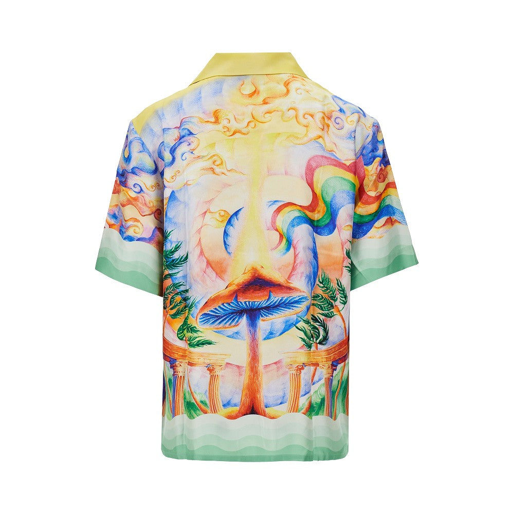 'Nature's Teacher' silk shirt