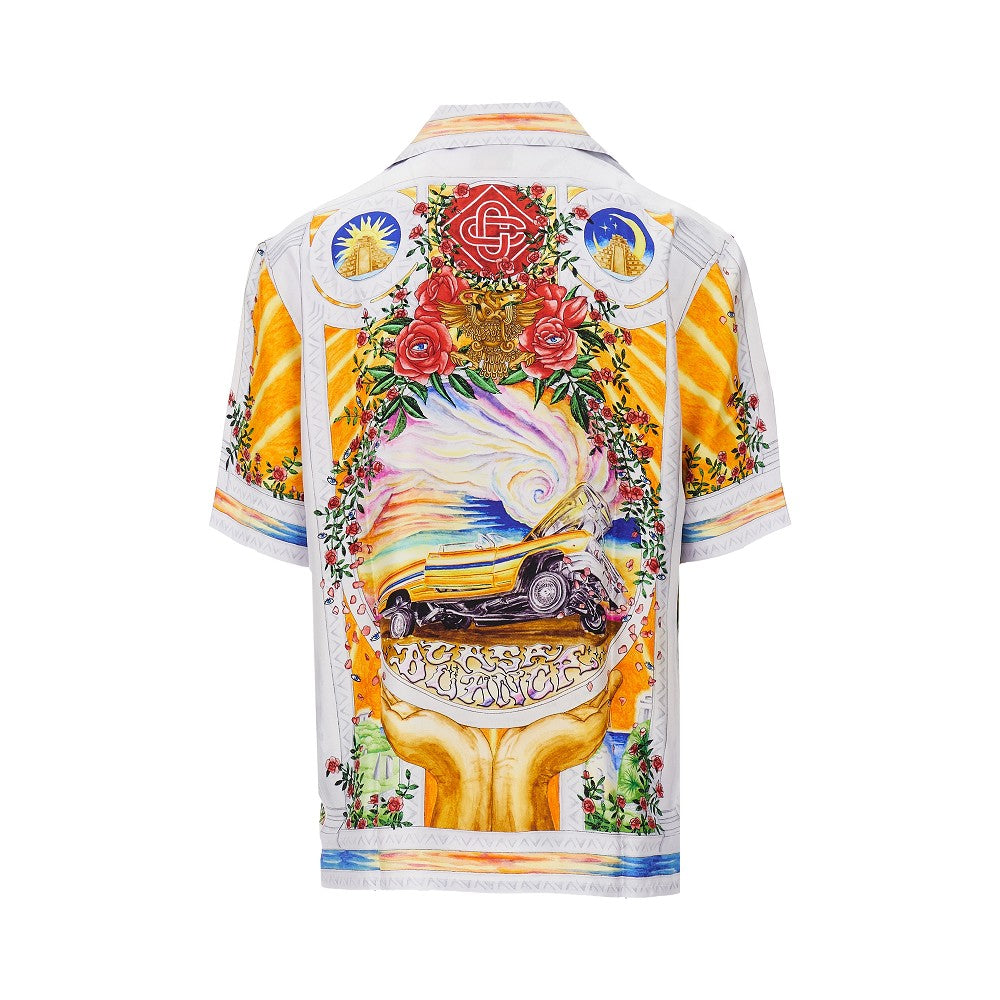 'La Tornade De Rose' silk shirt