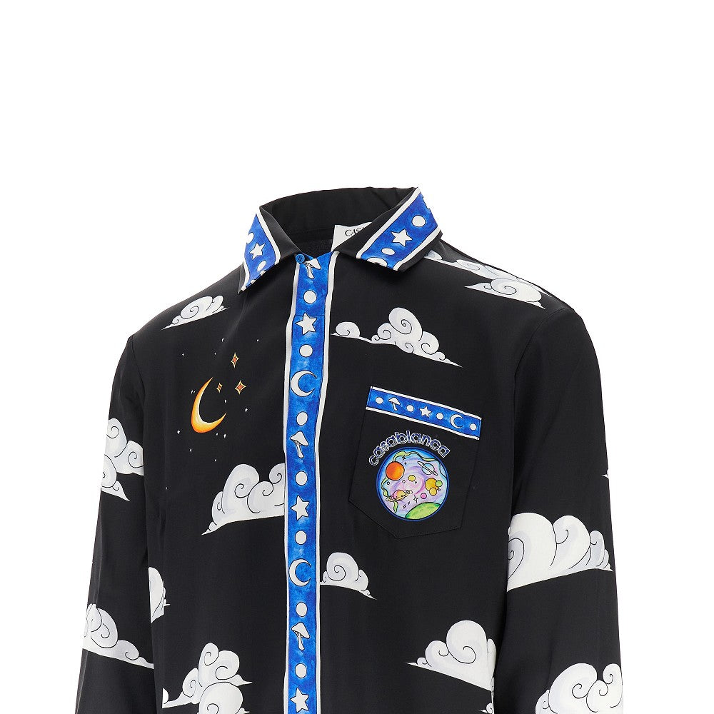 'The Four Elements' silk shirt