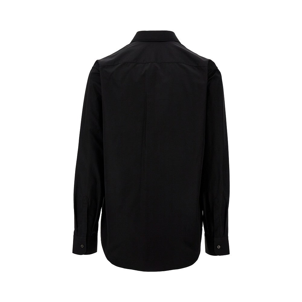 Camicia in popeline con logo triangolo