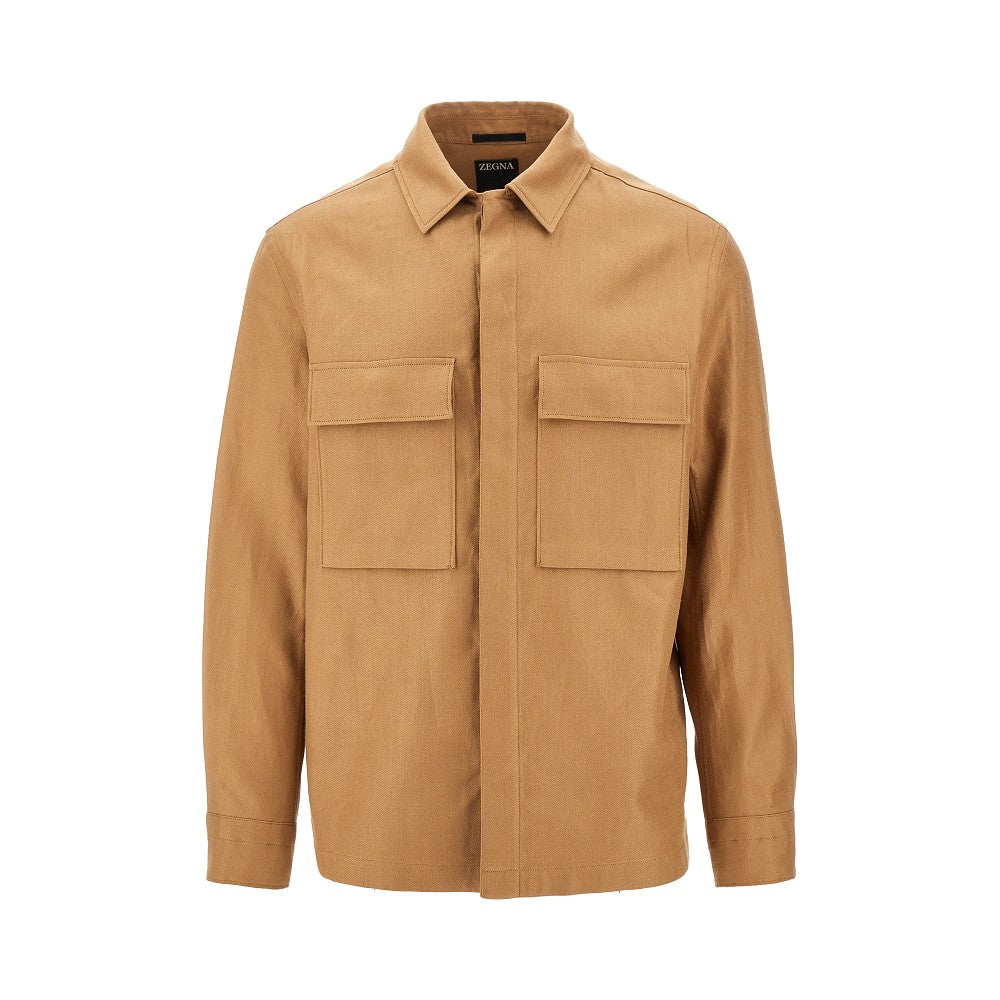 Overshirt in lino
