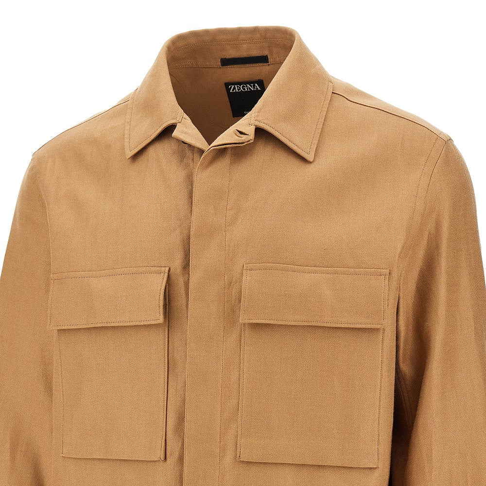 Overshirt in lino