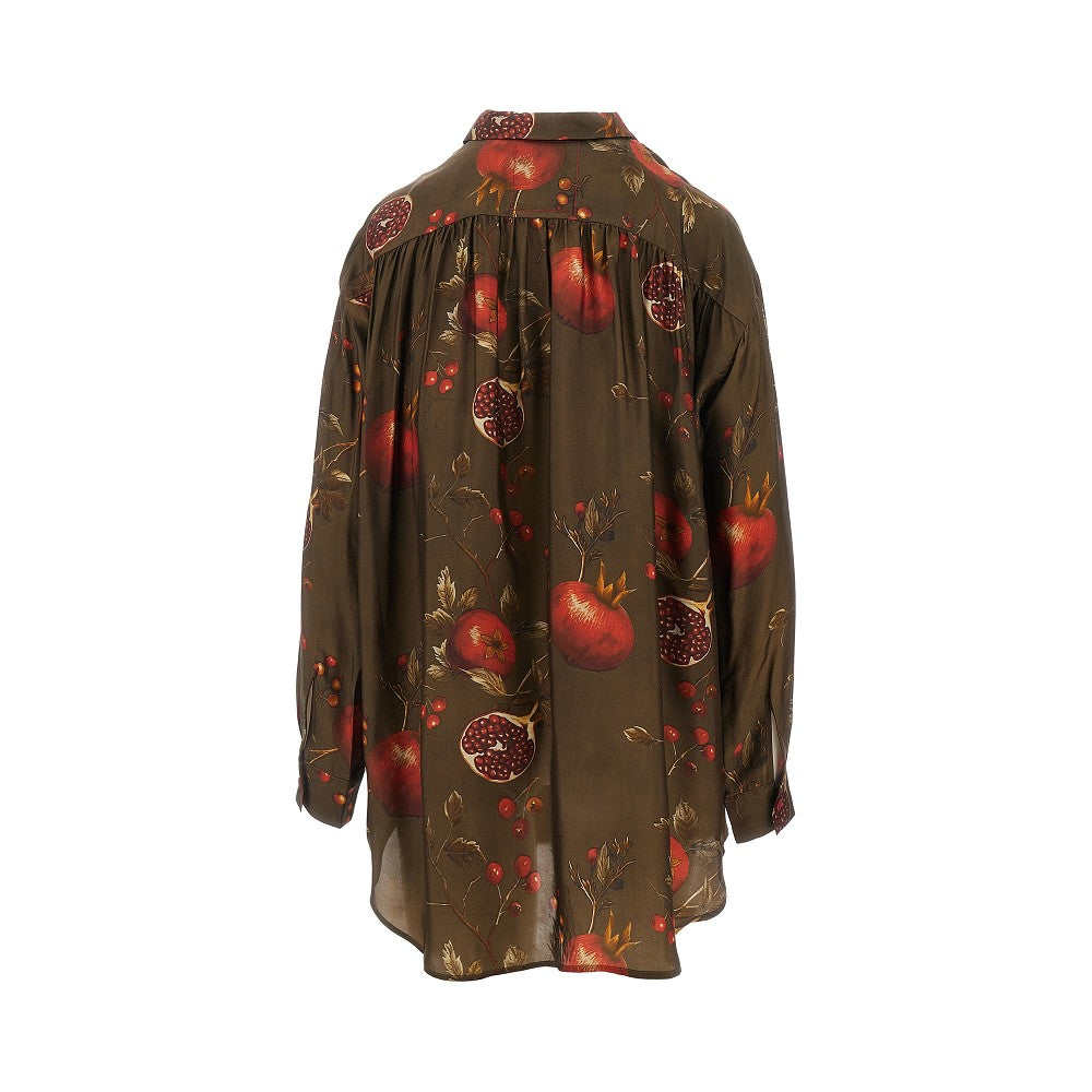 'Tyesha' printed twill shirt