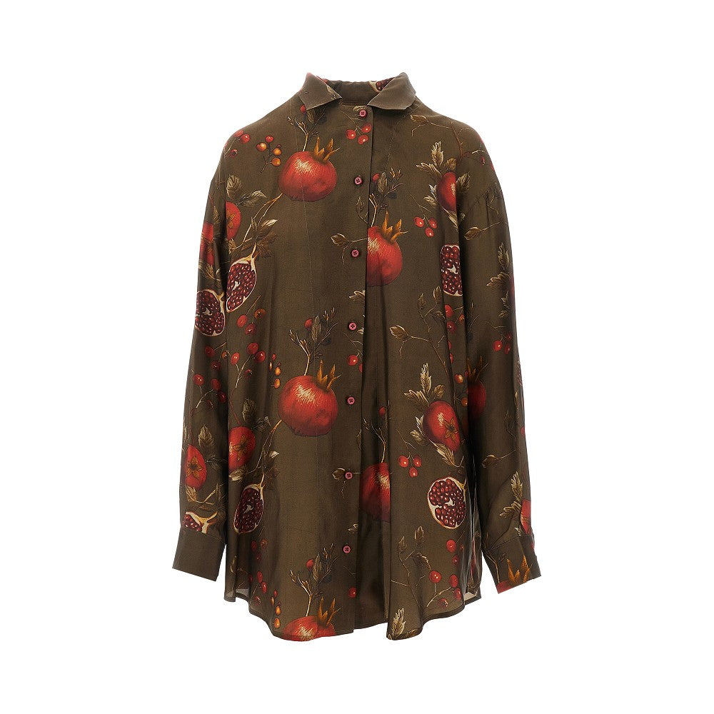 'Tyesha' printed twill shirt