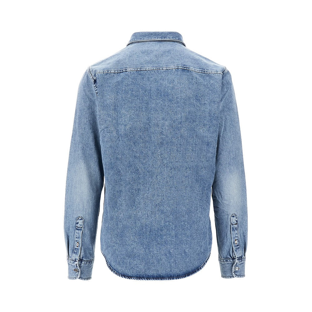 Camicia in denim con ricamo Ami de Coeur
