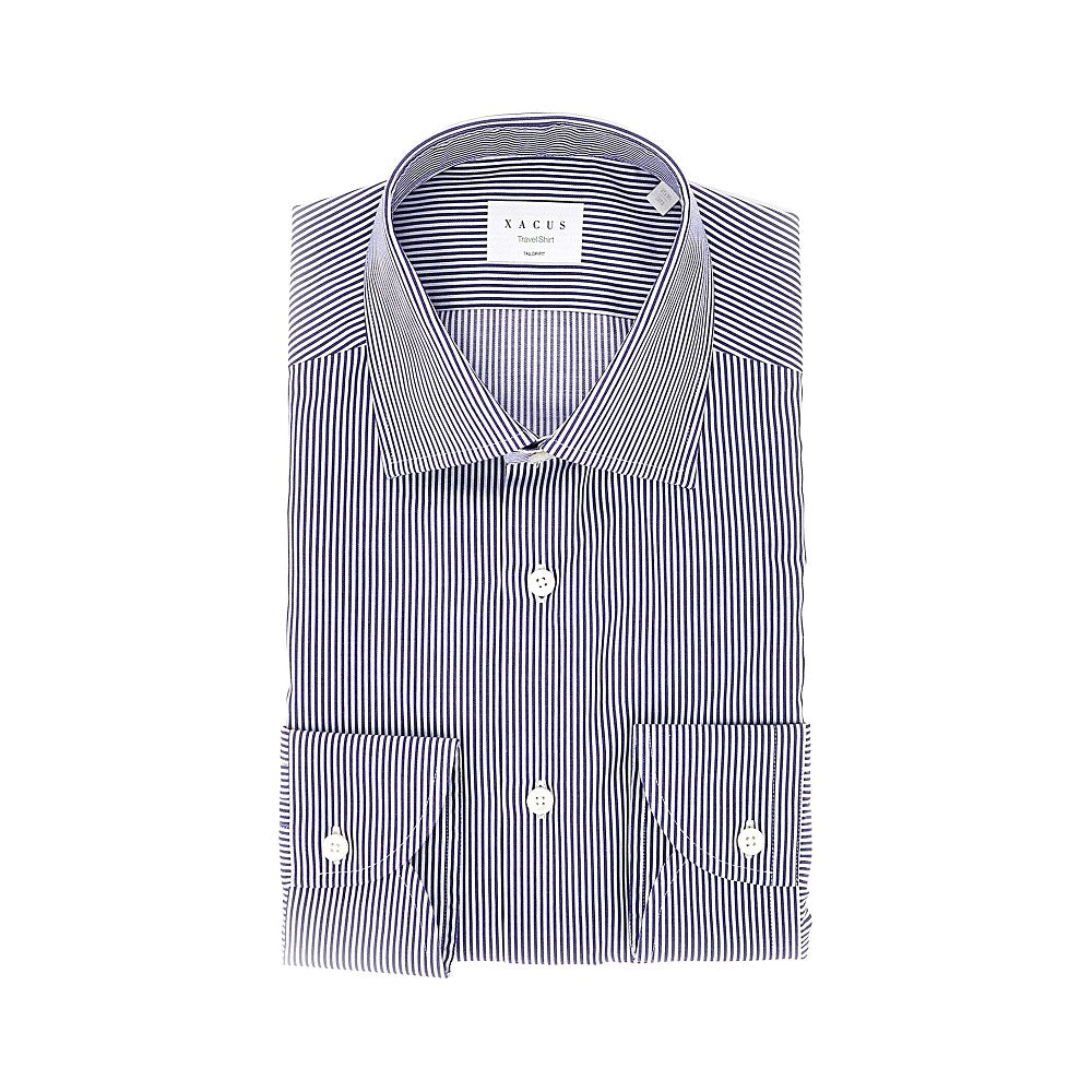 Camicia 'Travel Shirt' Tailor Fit in cotone