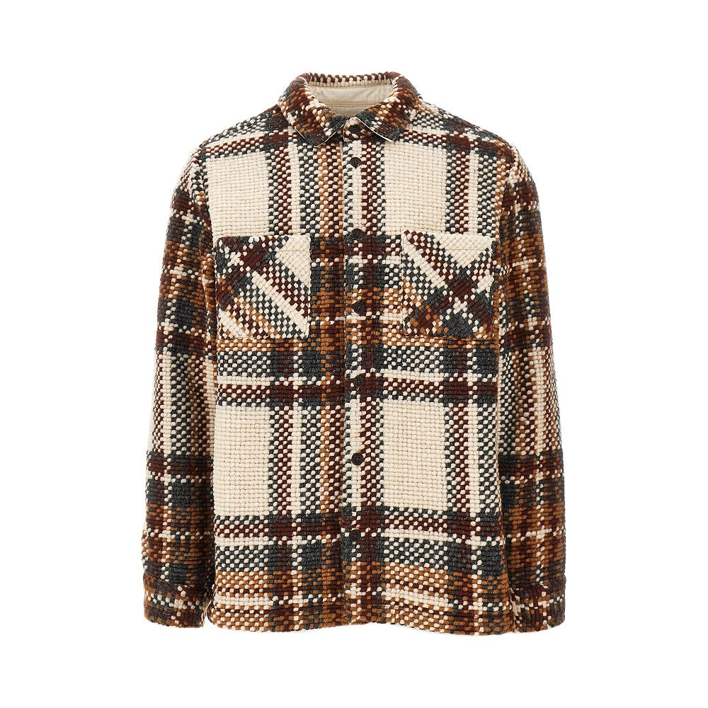'Whiting' wool-blend overshirt