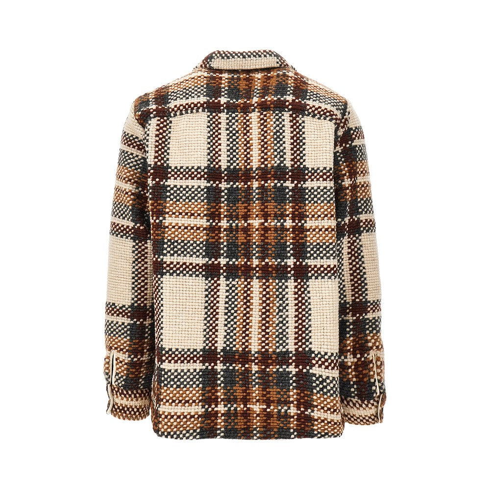 'Whiting' wool-blend overshirt