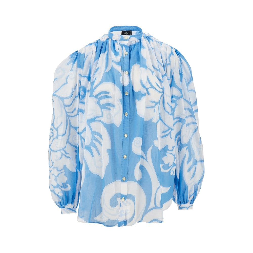 Printed silk shirt