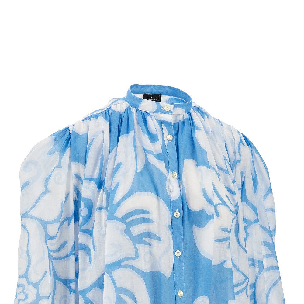 Printed silk shirt