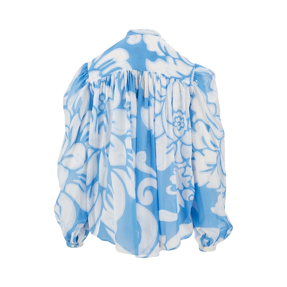 Printed silk shirt