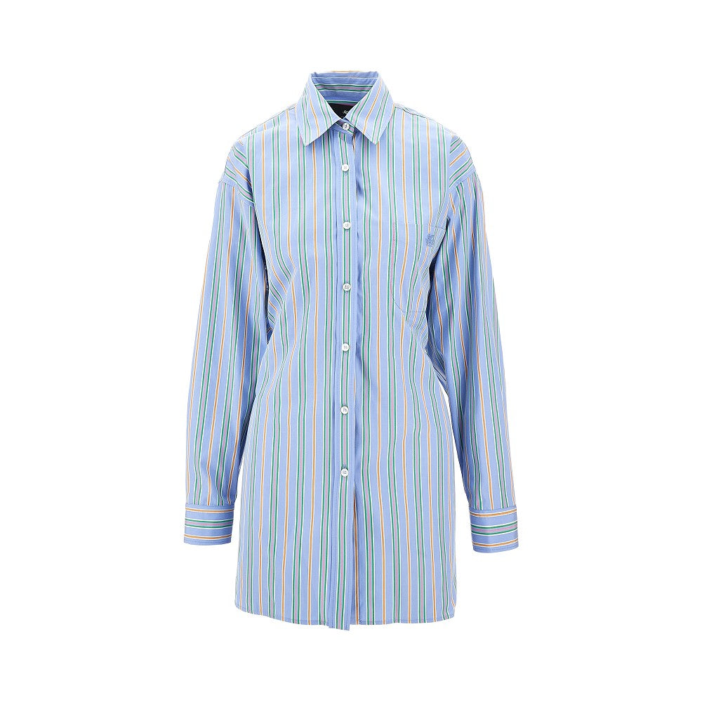 Long shirt with knotted back