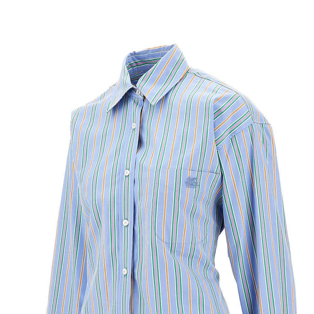 Long shirt with knotted back