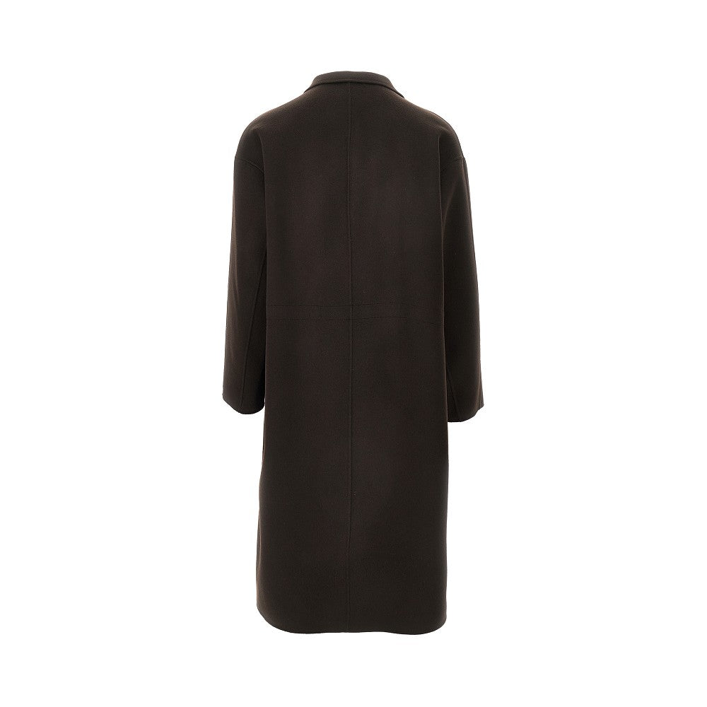 Cappotto doppiopetto in lana e cachemire