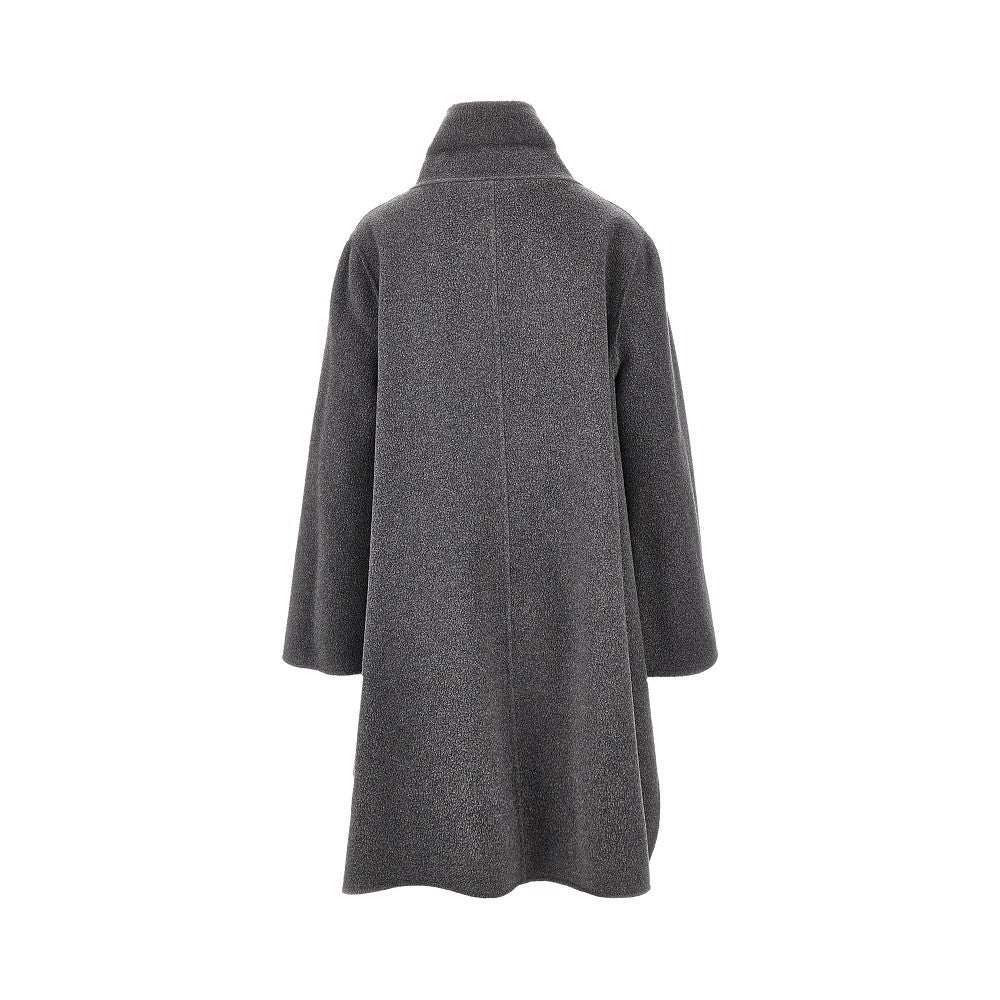 Wool and silk cloth coat