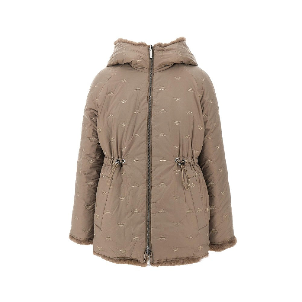 Blouson reversibile in eco-pelliccia e nylon