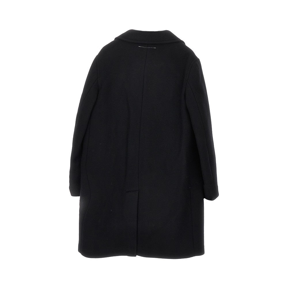 Cappotto in panno di misto lana