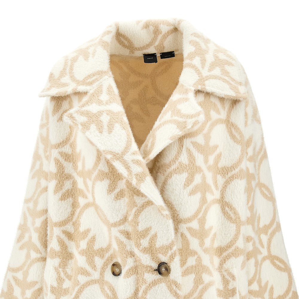 Love Birds pattern peacoat