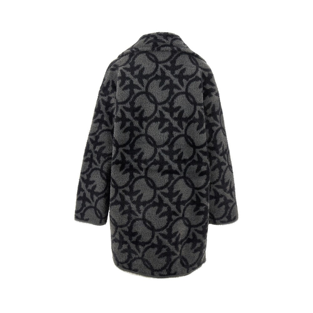 Love Birds pattern peacoat