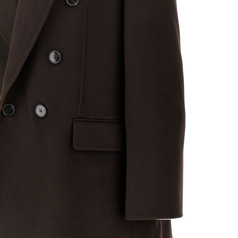 Wool and cashmere oversized coat