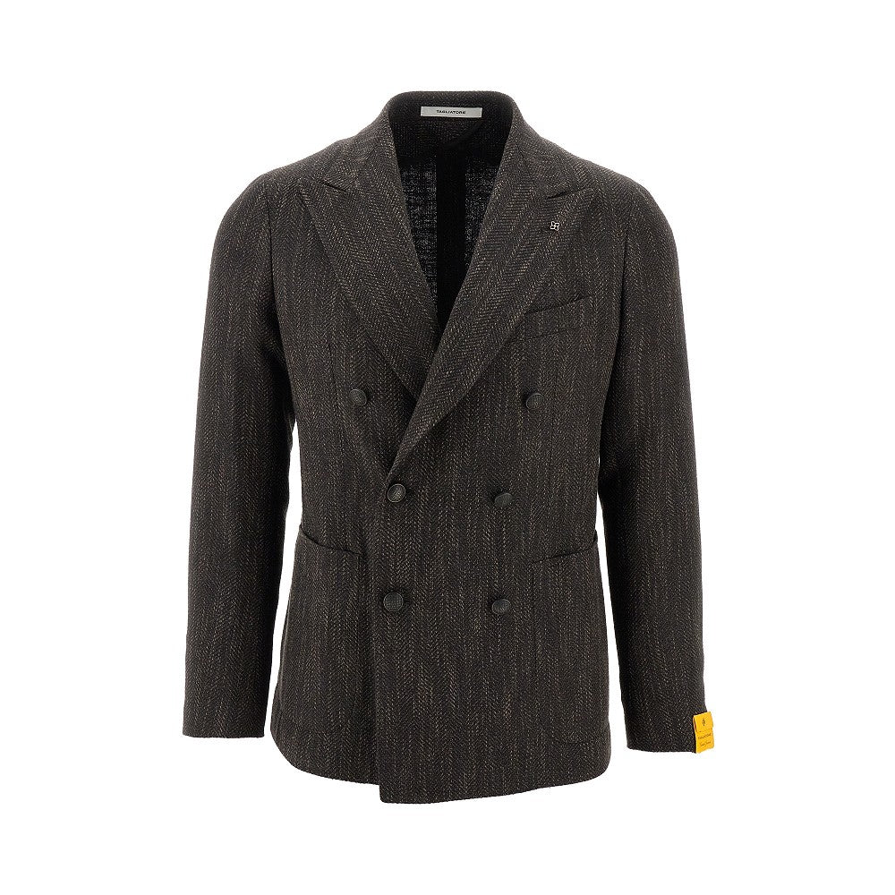 Tweed double-breasted blazer