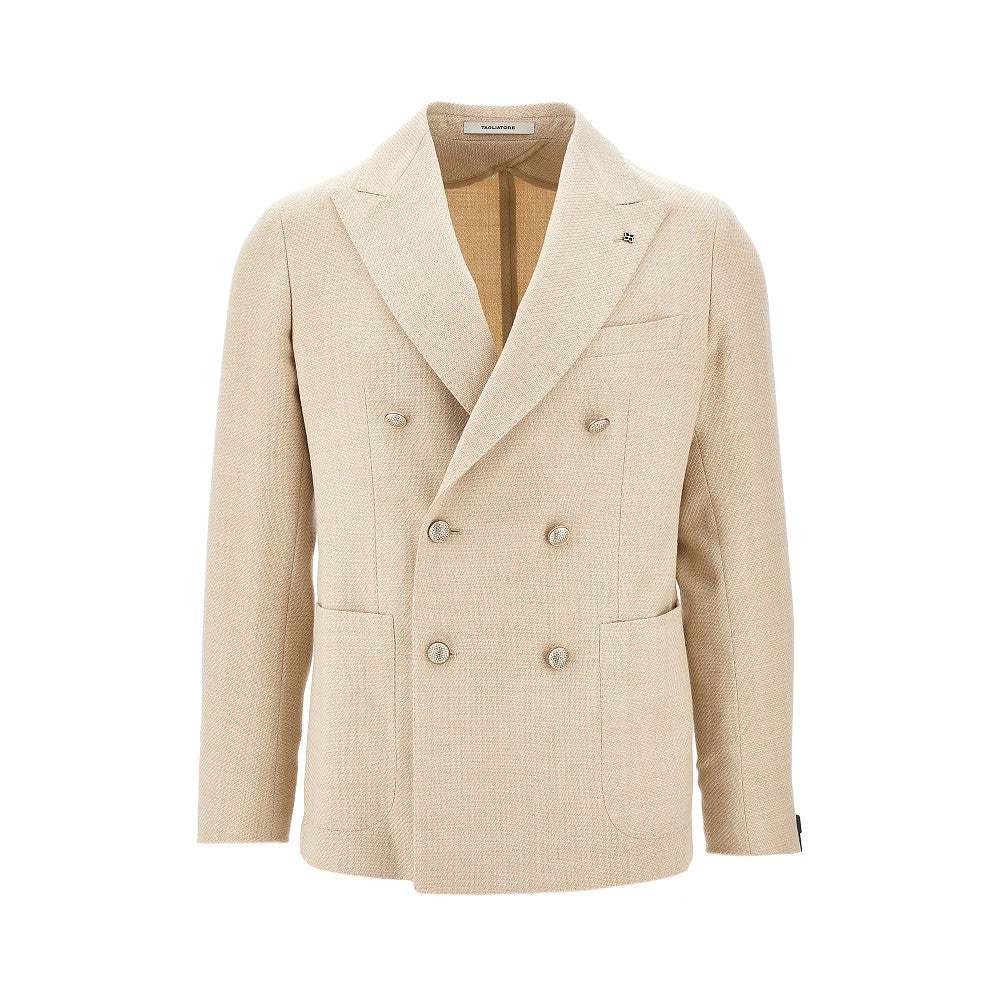 Tweed double-breasted jacket
