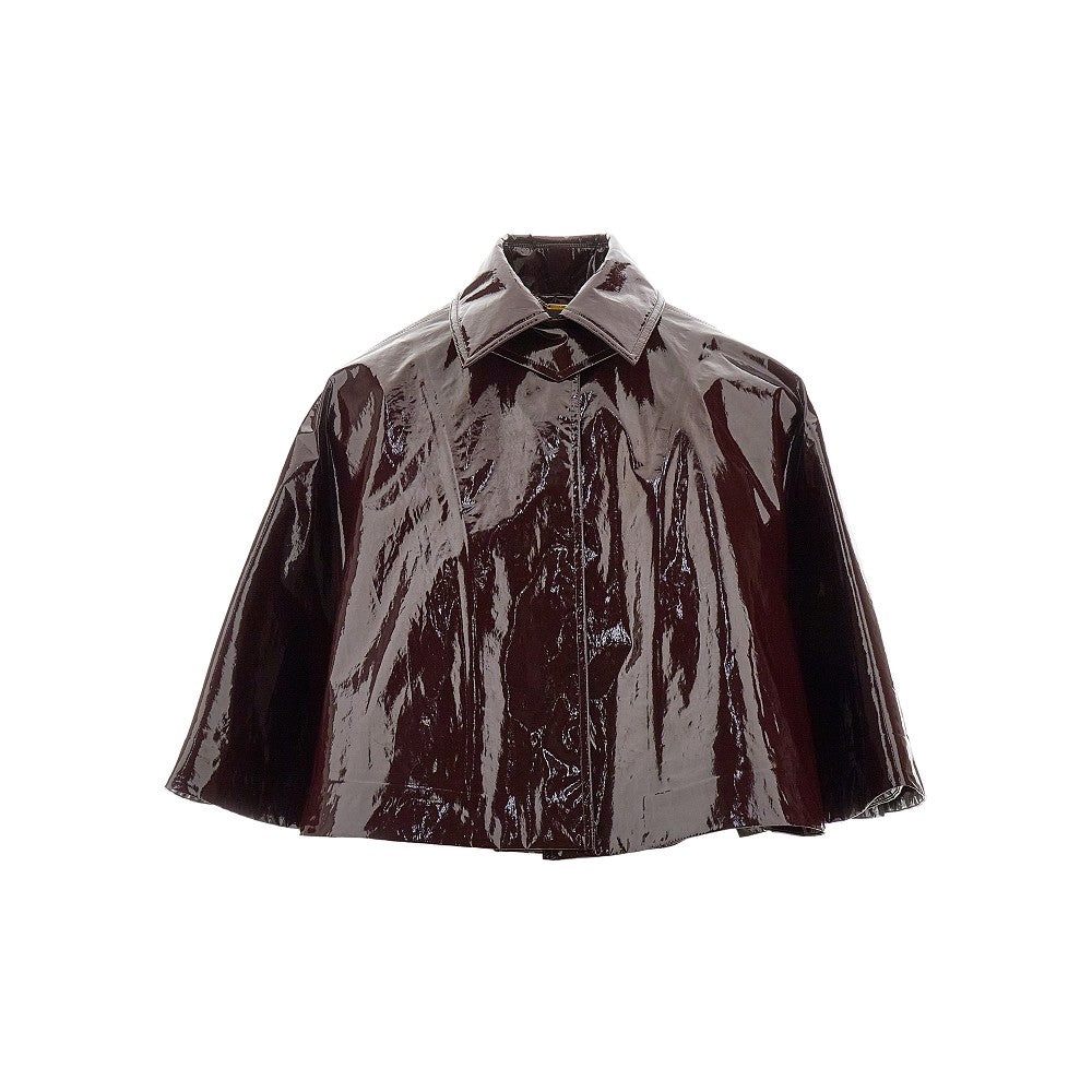 Coated cotton short cape