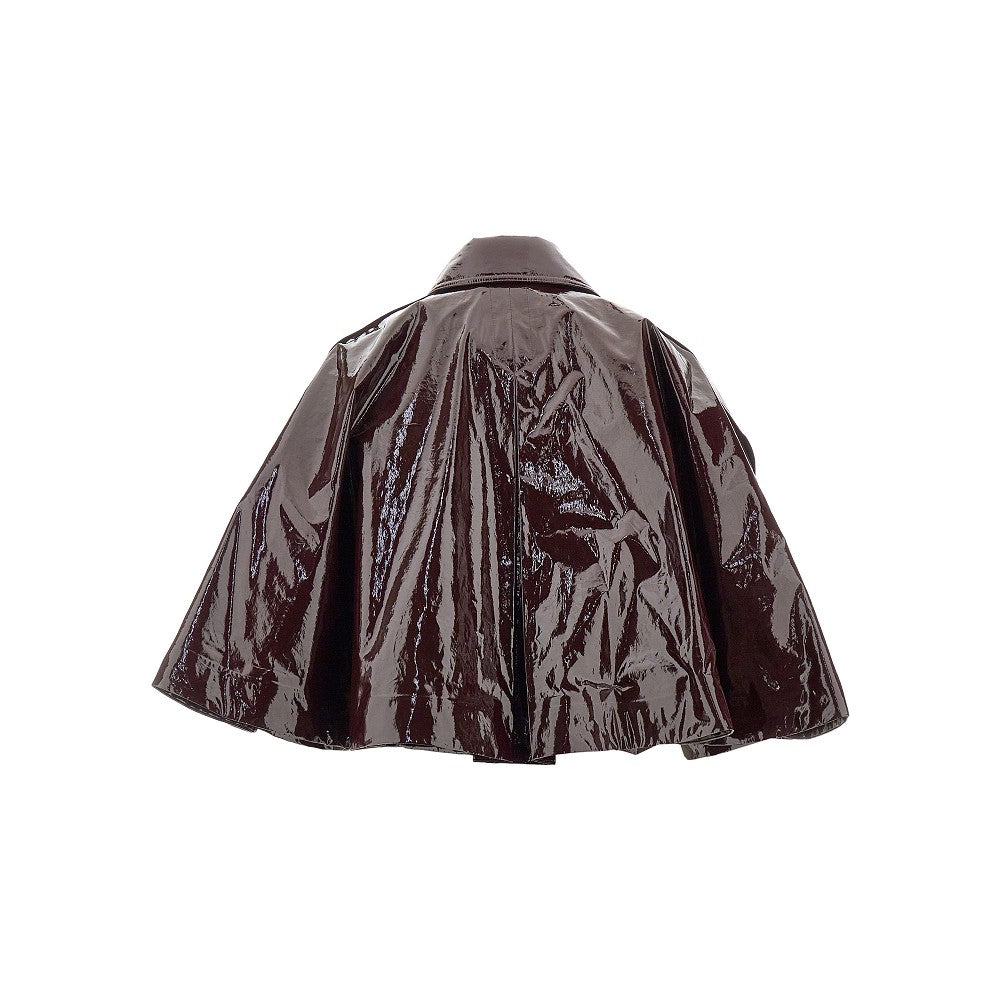 Coated cotton short cape