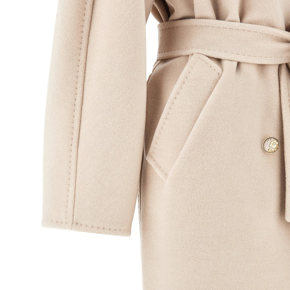 Cappotto doppiopetto in lana e cachemire