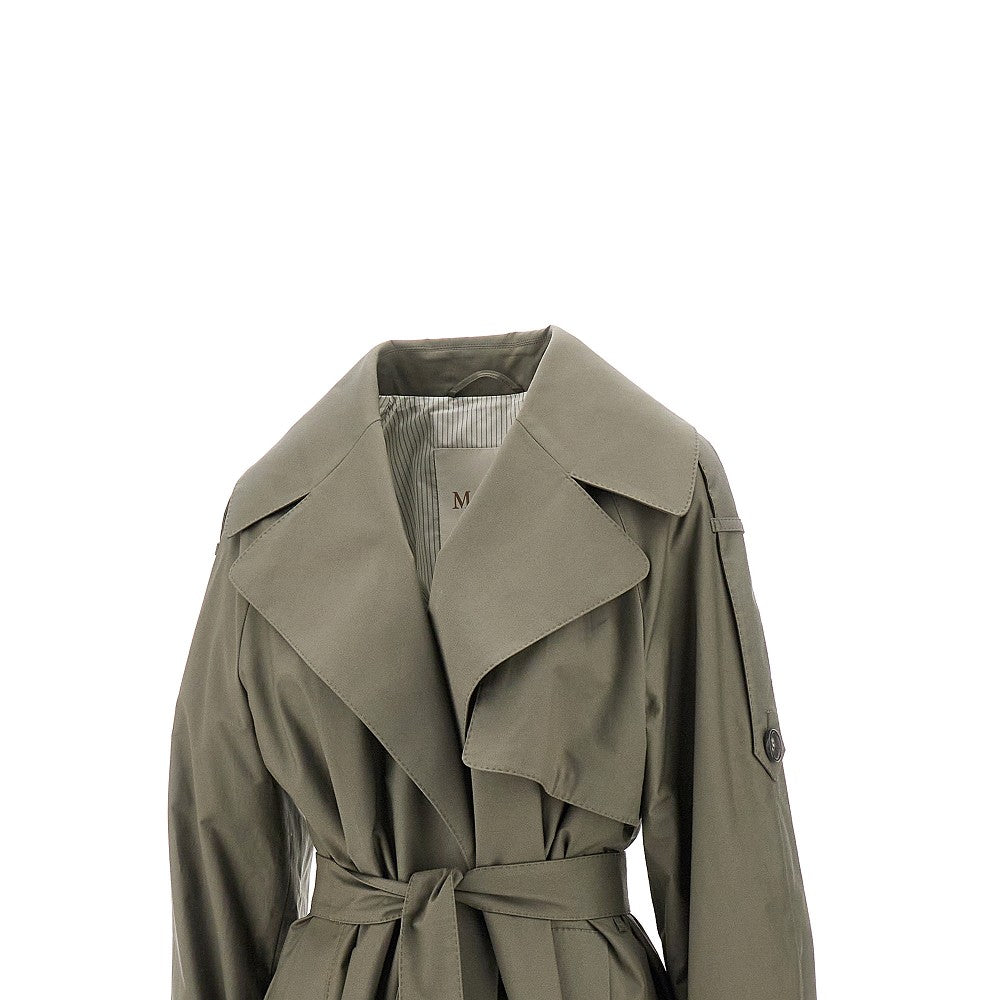 Anti-drop twill oversized trench coat