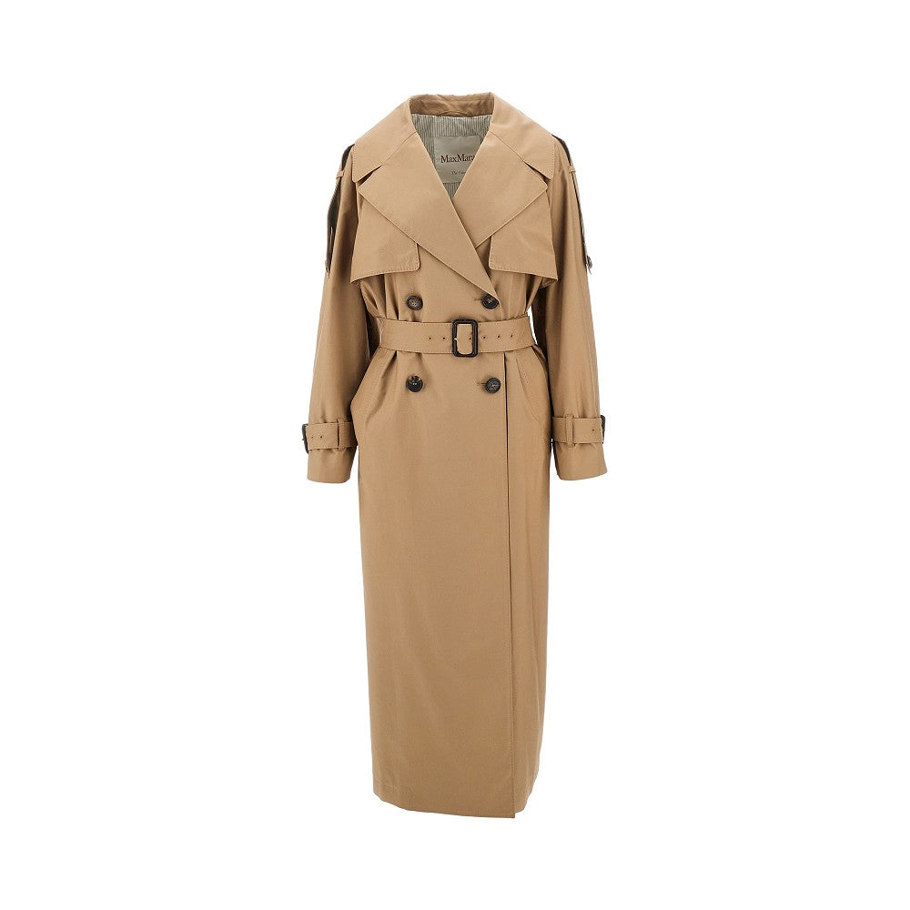 Trench oversize in misto cotone
