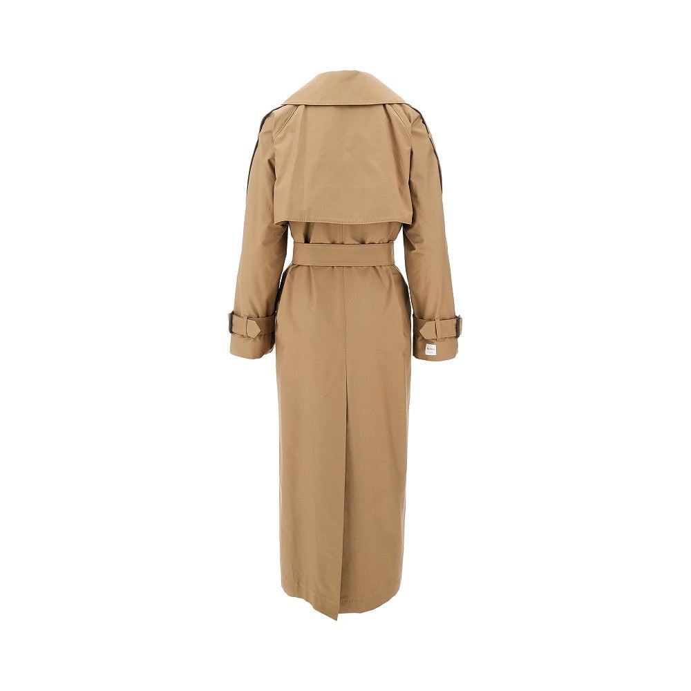 Trench oversize in misto cotone