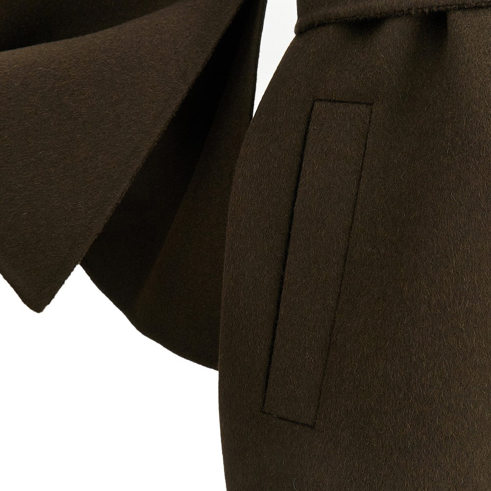 Camelhair short cape coat