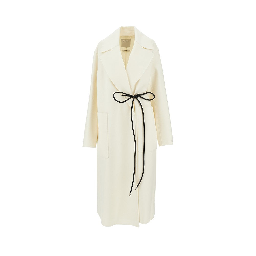 Cappotto a vestaglia in drap double