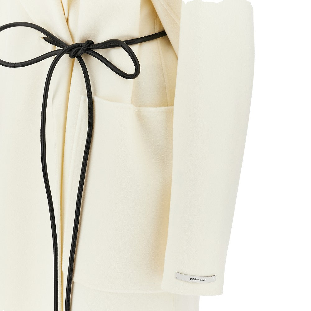 Cappotto a vestaglia in drap double