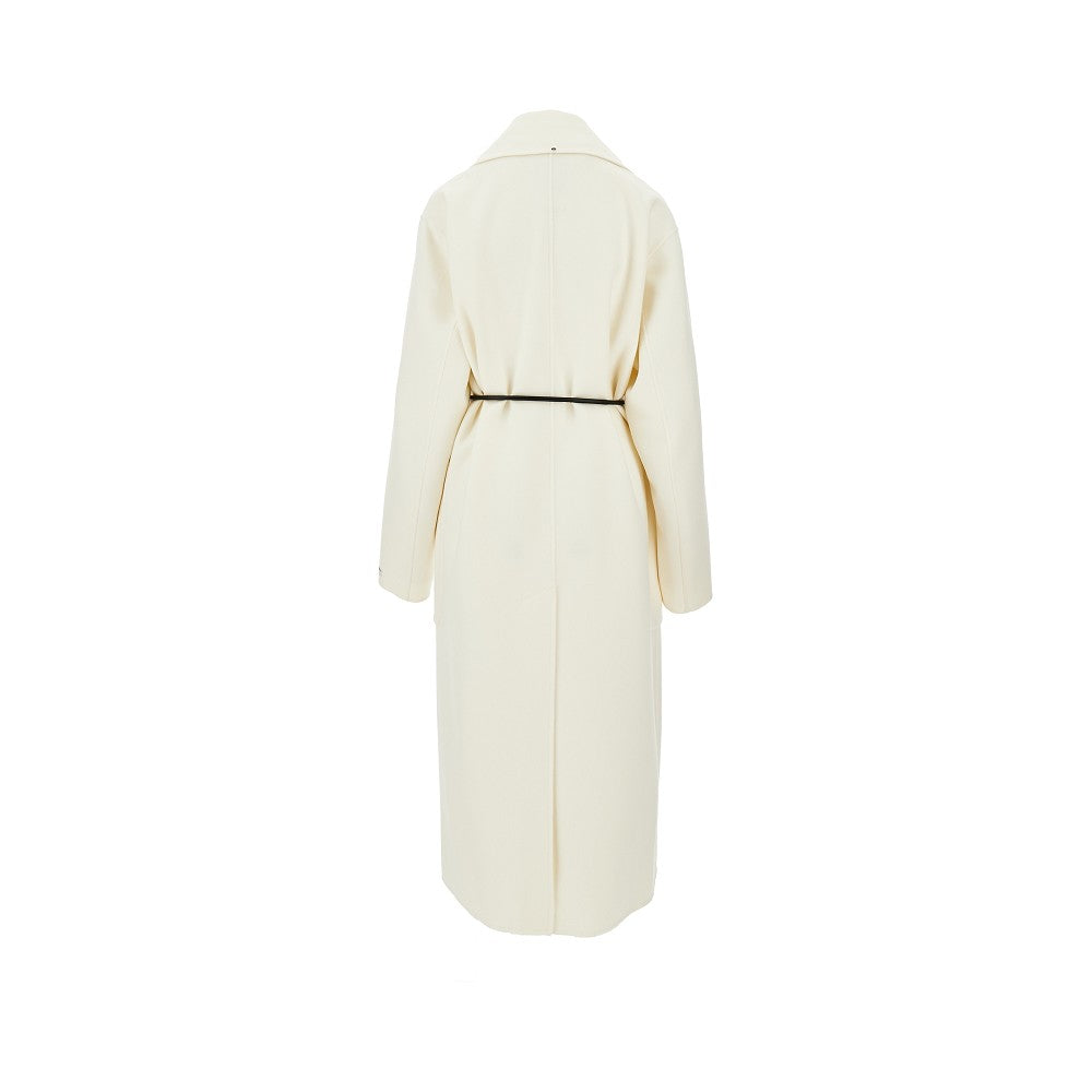 Cappotto a vestaglia in drap double