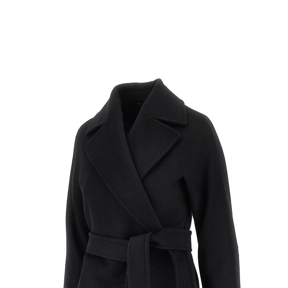 Cappotto a vestaglia in drap di lana