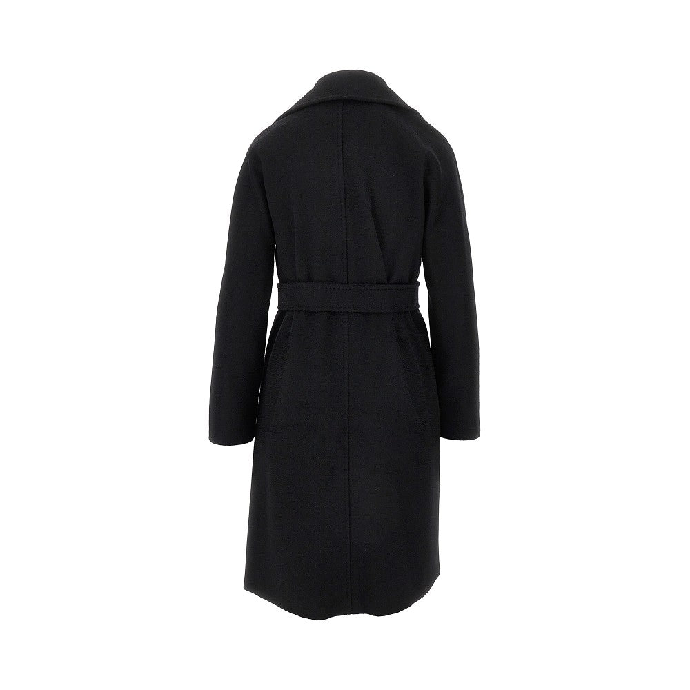 Cappotto a vestaglia in drap di lana
