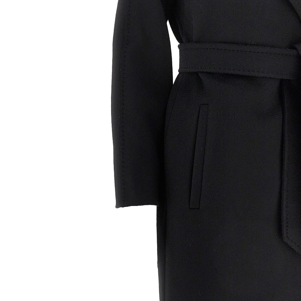Cappotto a vestaglia in drap di lana