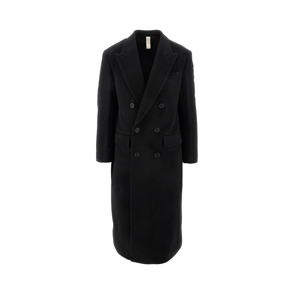 Cappotto doppiopetto in misto lana