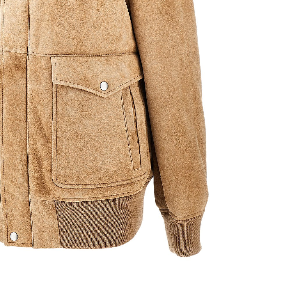 Oversized shearling jacket