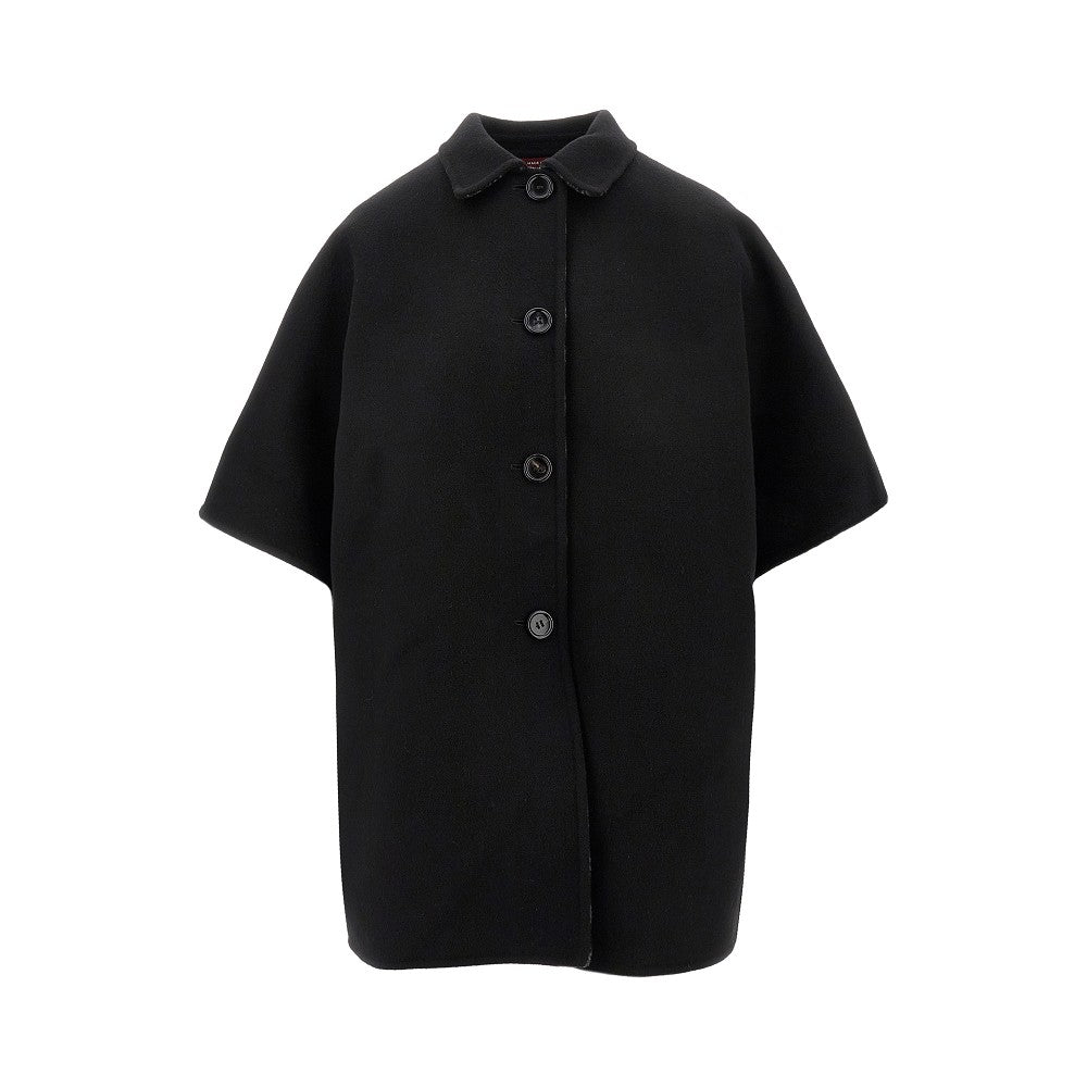 Cappotto reversibile in lana e seta