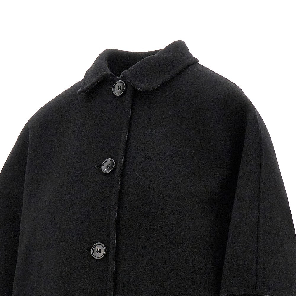 Cappotto reversibile in lana e seta