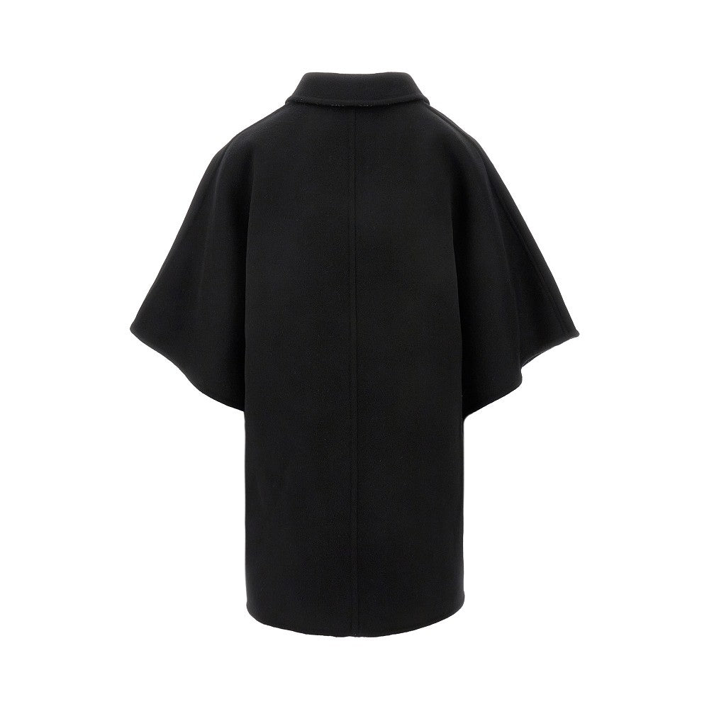 Cappotto reversibile in lana e seta