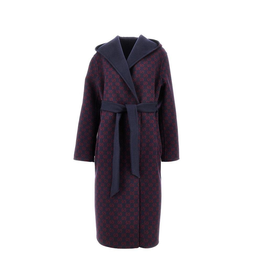 Cappotto reversibile in lana e seta