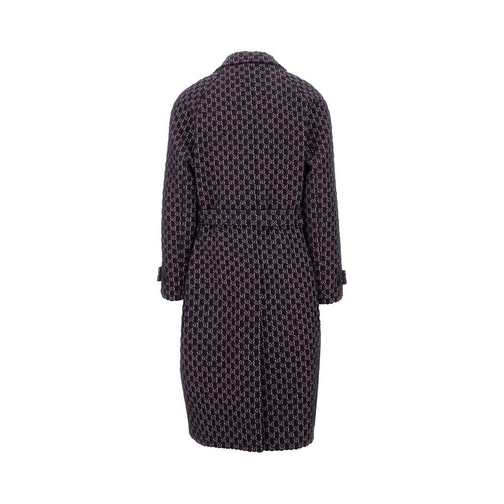 Cappotto lungo in tweed bouclé GG