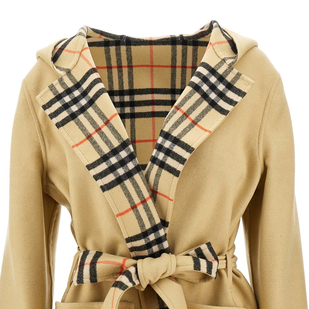 Cappotto reversibile con cappuccio